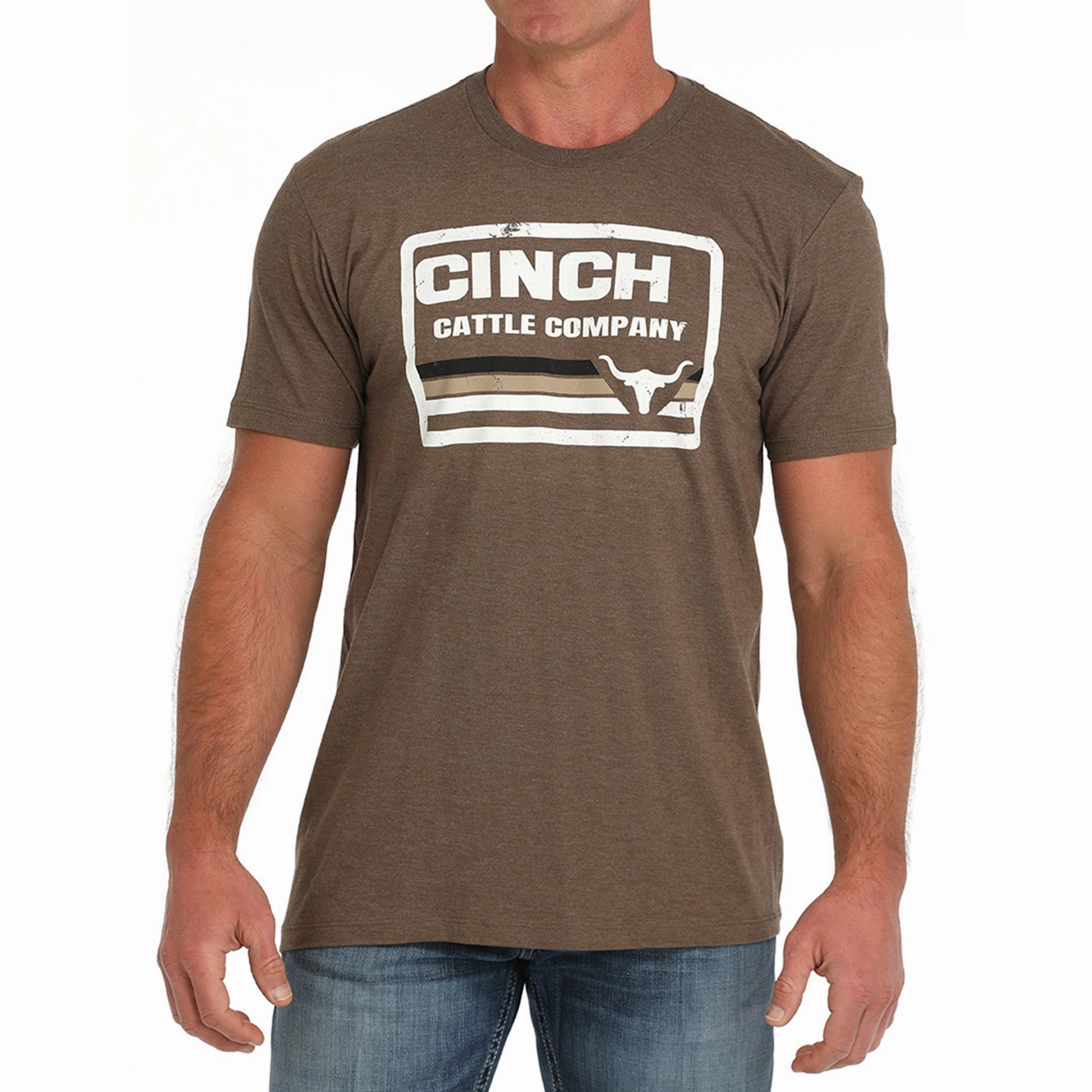 Wrinkle Resistant Finish Youth fashion Cinch Men's Brown Cattle Co T-Shirt