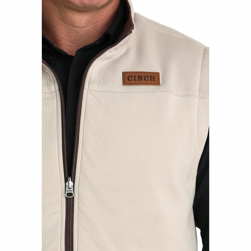 snap closure Noise Reduced Fasteners Cinch Men's Burgundy/Cream Reversible Vest