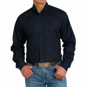Cinch Men's Button Down Long Sleeve No Slip Shoulder Grips