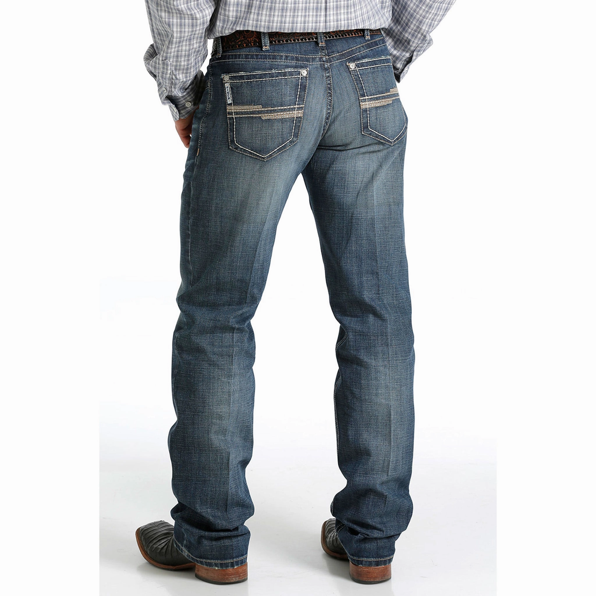 Style Match Cinch Men's Dark Stone White Label Jeans