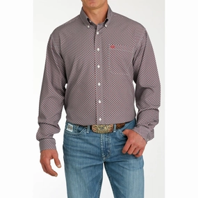 Cinch Men's Geo Print Arenaflex Long Sleeve Street Chic