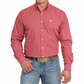 Cinch Men's Hash Mark Button Down Timeless Style Checkered Look