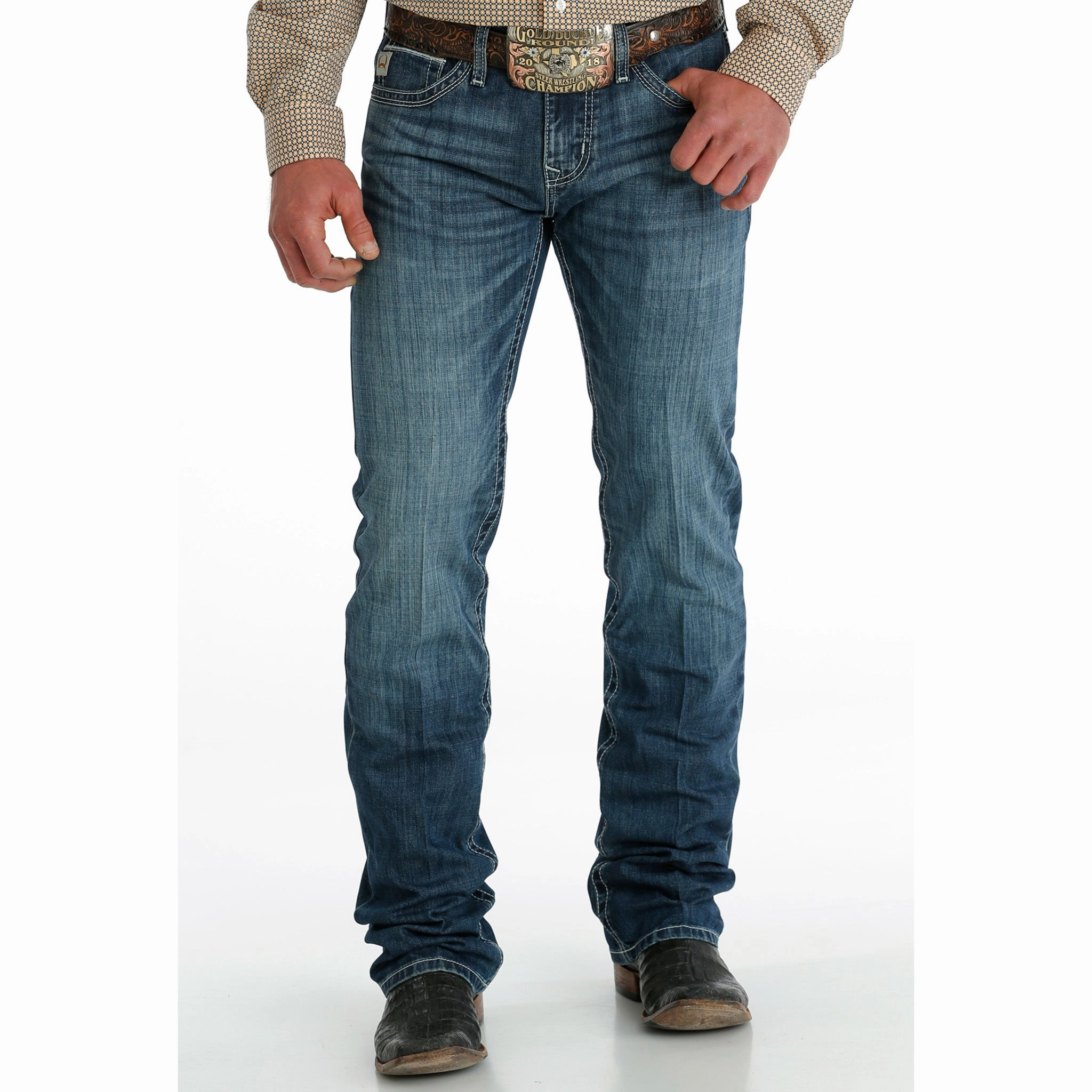 Cinch Men's Ian Med Stone Wash Comfortable Choice Sporty Comfort