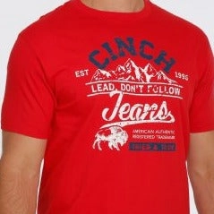 Polka Dot Sporty Style Cinch Men's Lead, Don't Follow Tee