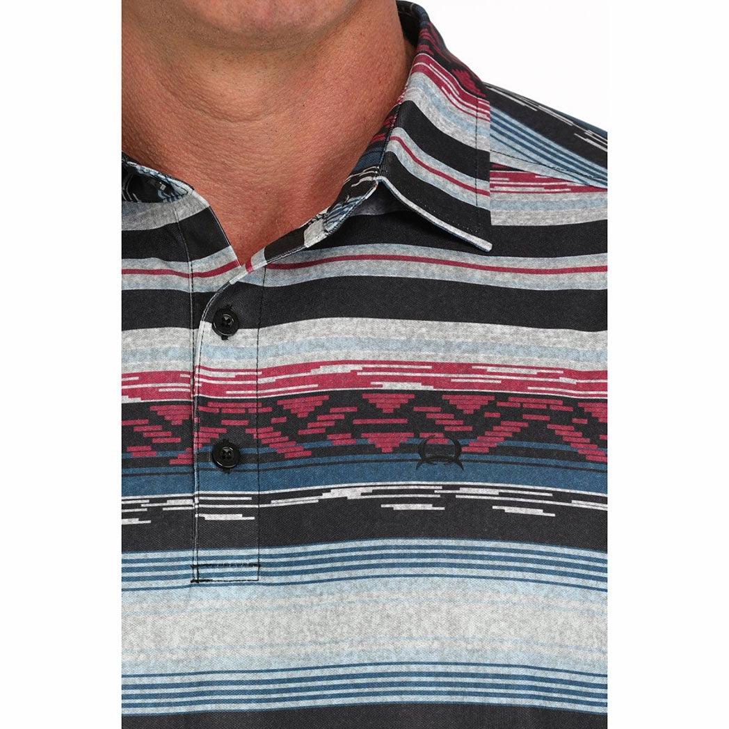 Cinch Men's Multi Southwestern Print Polo Everyday Look