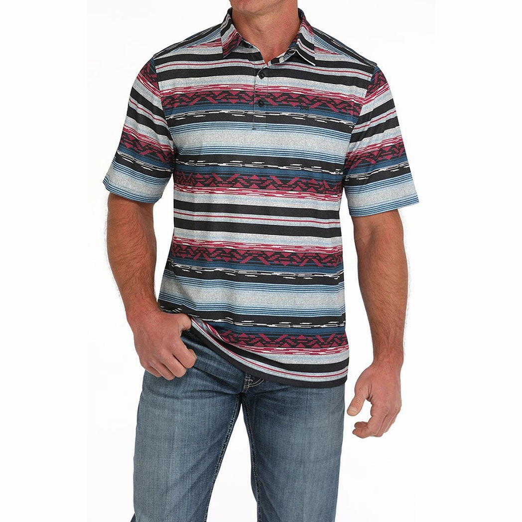 Sports Ready Cinch Men's Multi Southwestern Print Polo