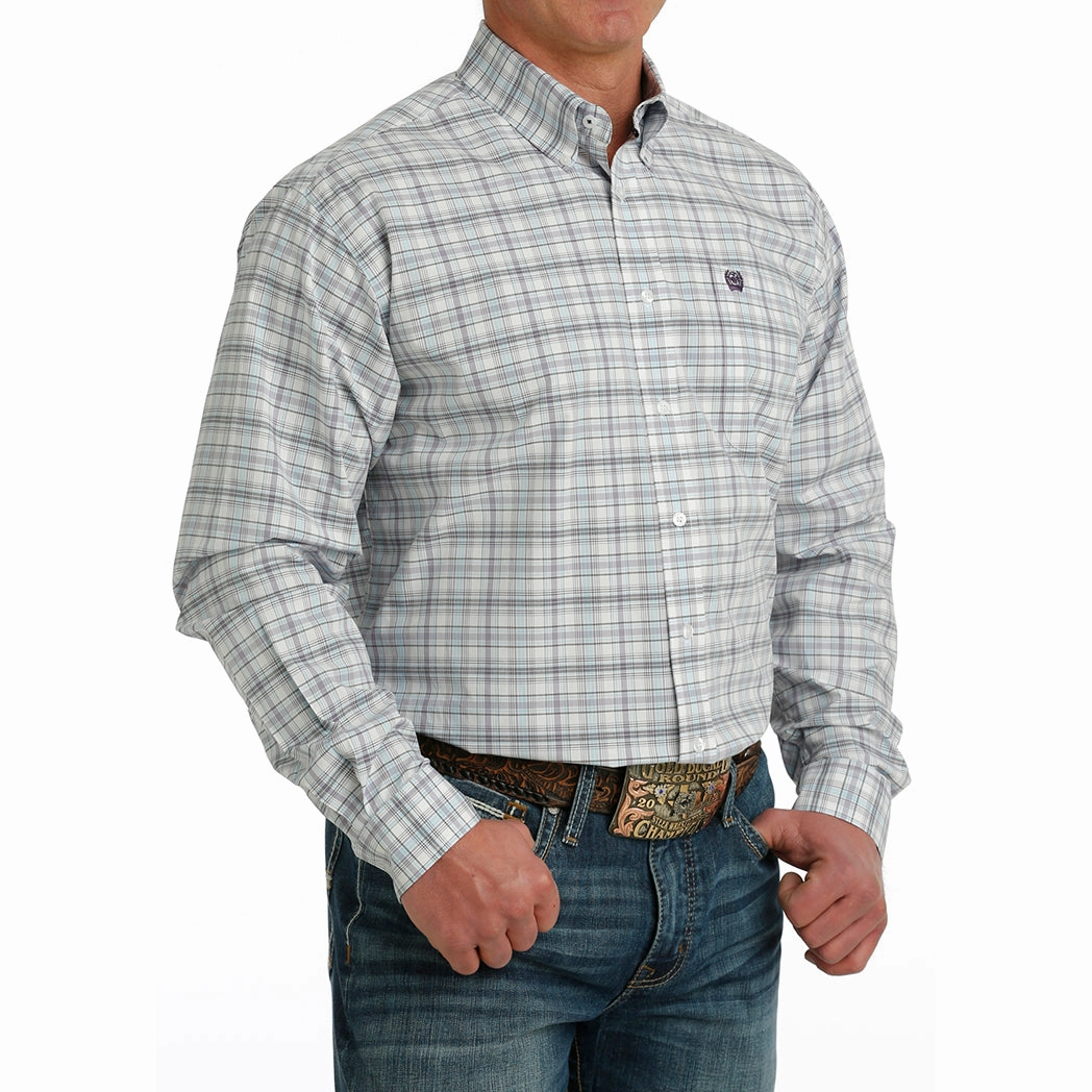 Cinch Men's Plaid Long Sleeve Bold Print