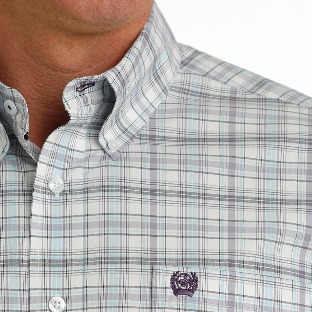 Cinch Men's Plaid Long Sleeve youth trend