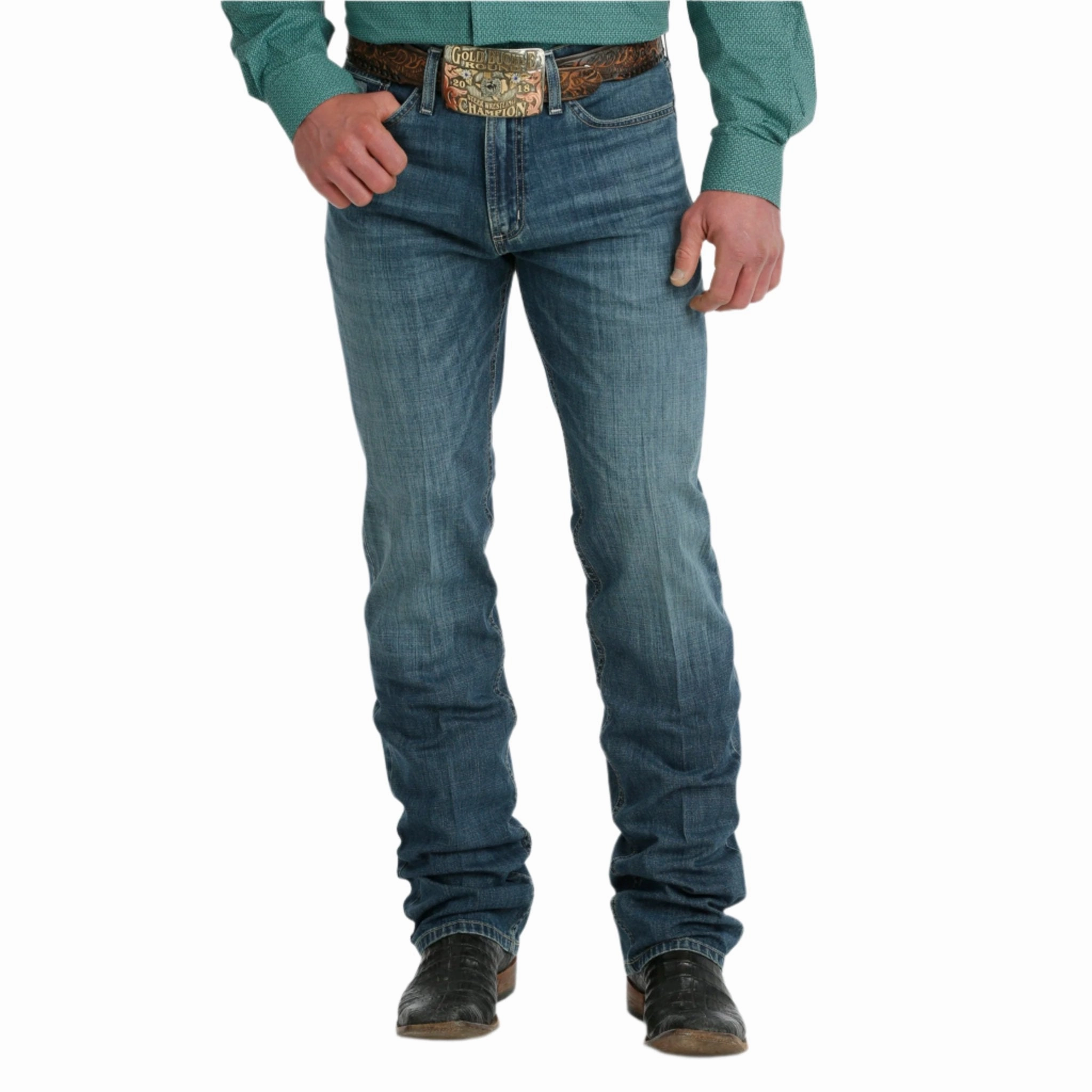 Cinch Men's Silver Label Medium Stone Wash Jeans Minimalist Style Chill Outfit