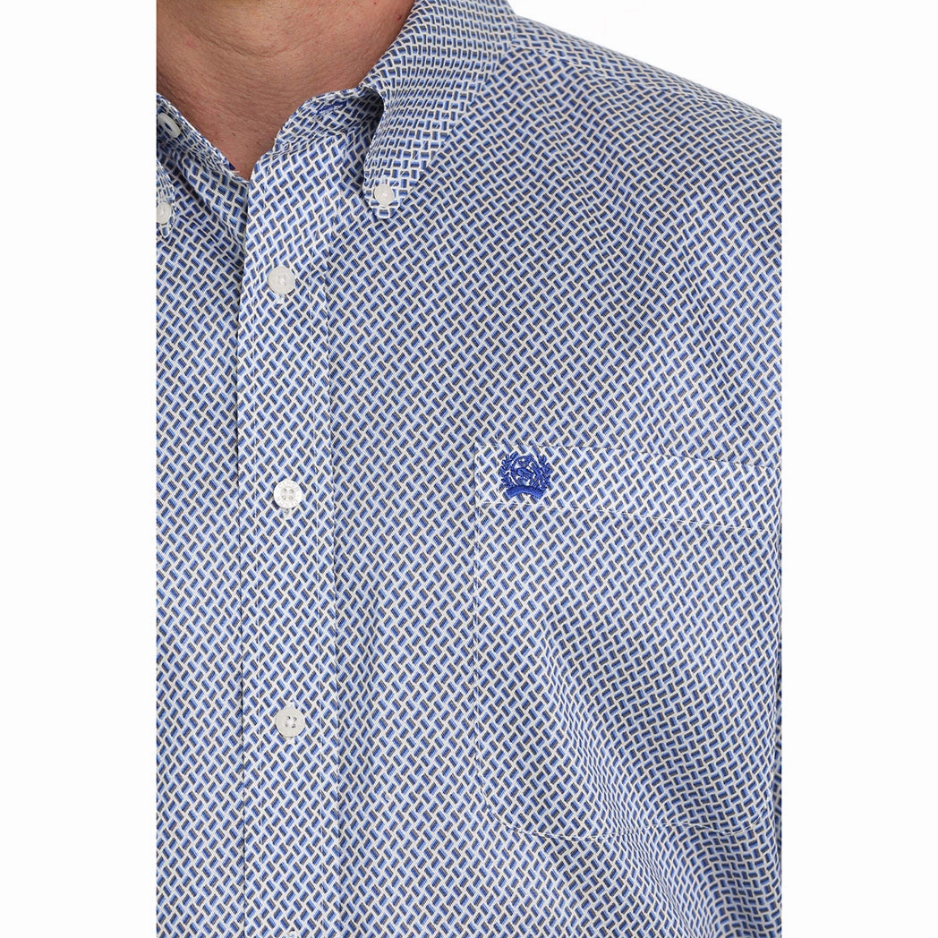 Essential Wardrobe Cinch Men's Twill Weave Print Long Sleeve