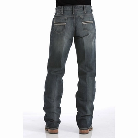 Brunch Outfit Casual Relaxed Style Outdoor Enthusiast Evening Stroll Cinch Men's White Label Dark Wash Jeans