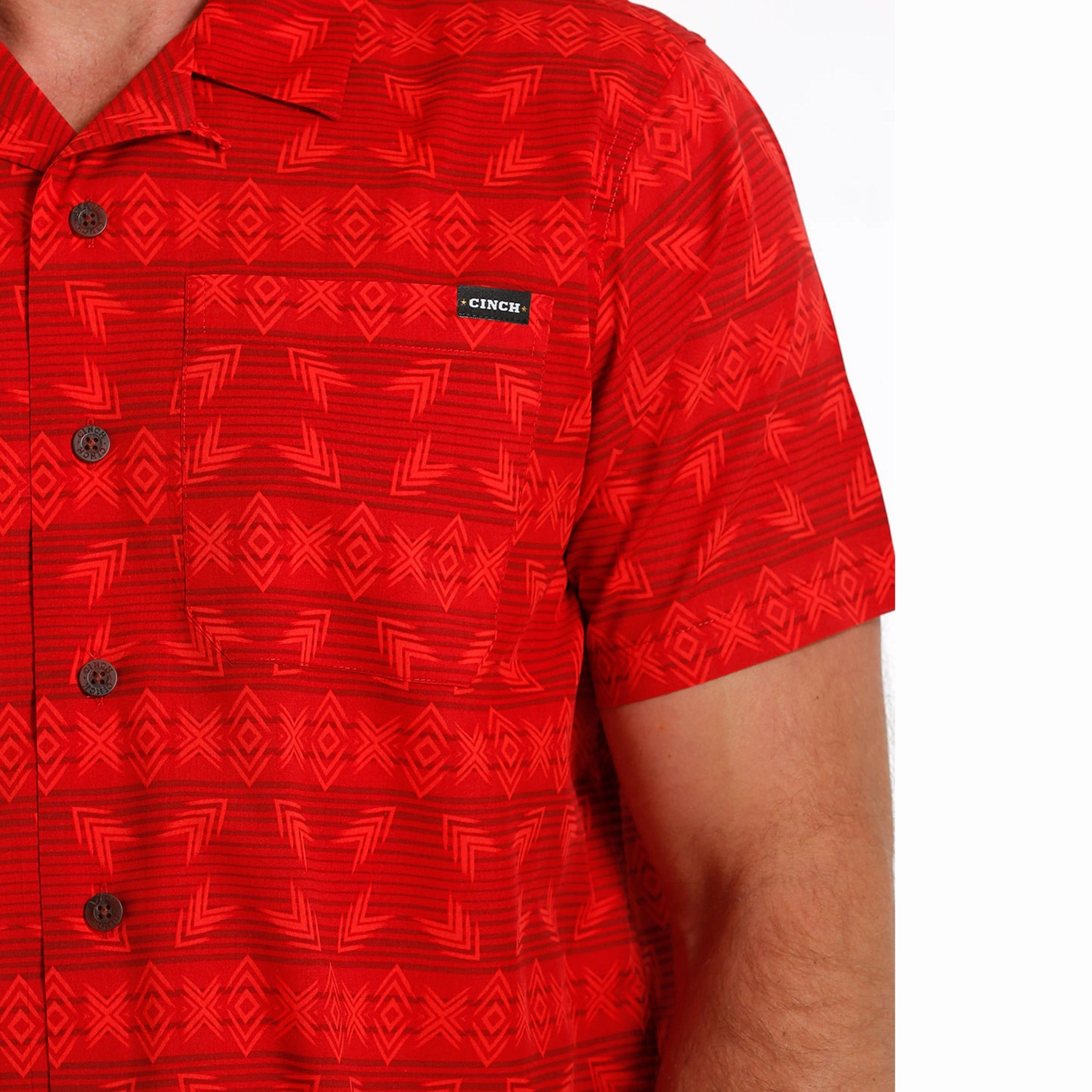 Cinch Red Aztec Shirt Urban Edge