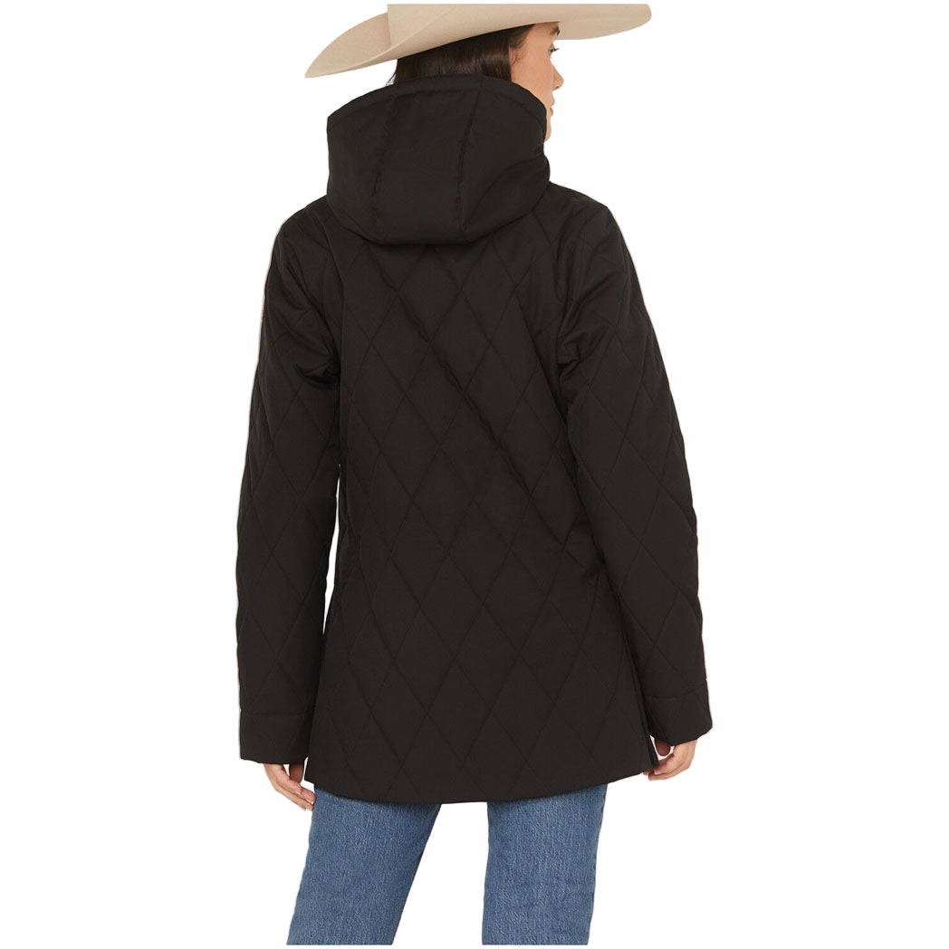 MoistureWickingLining Durable Outer Layer Cinch Women's Black Barn Coat