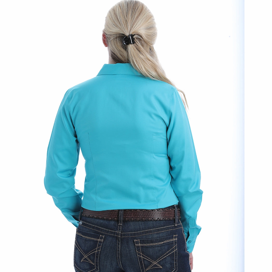 HiddenVentilationPockets Summer Wardrobe Cinch Women's Turquoise Long Sleeve