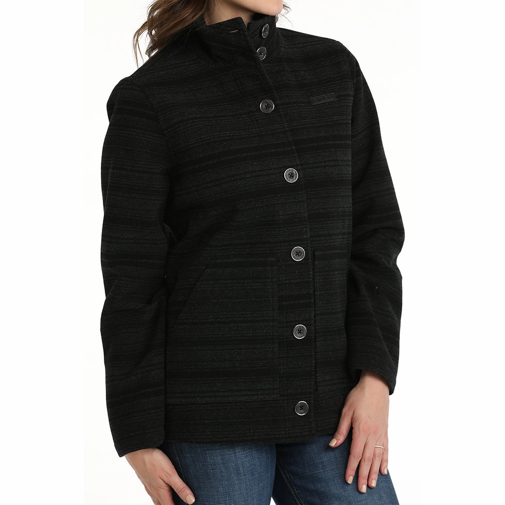 Cinch Women's Wool Jacket Light Outdoor Layer Clean Edge Piece