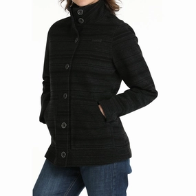 Durable Zipper Cinch Women's Wool Jacket