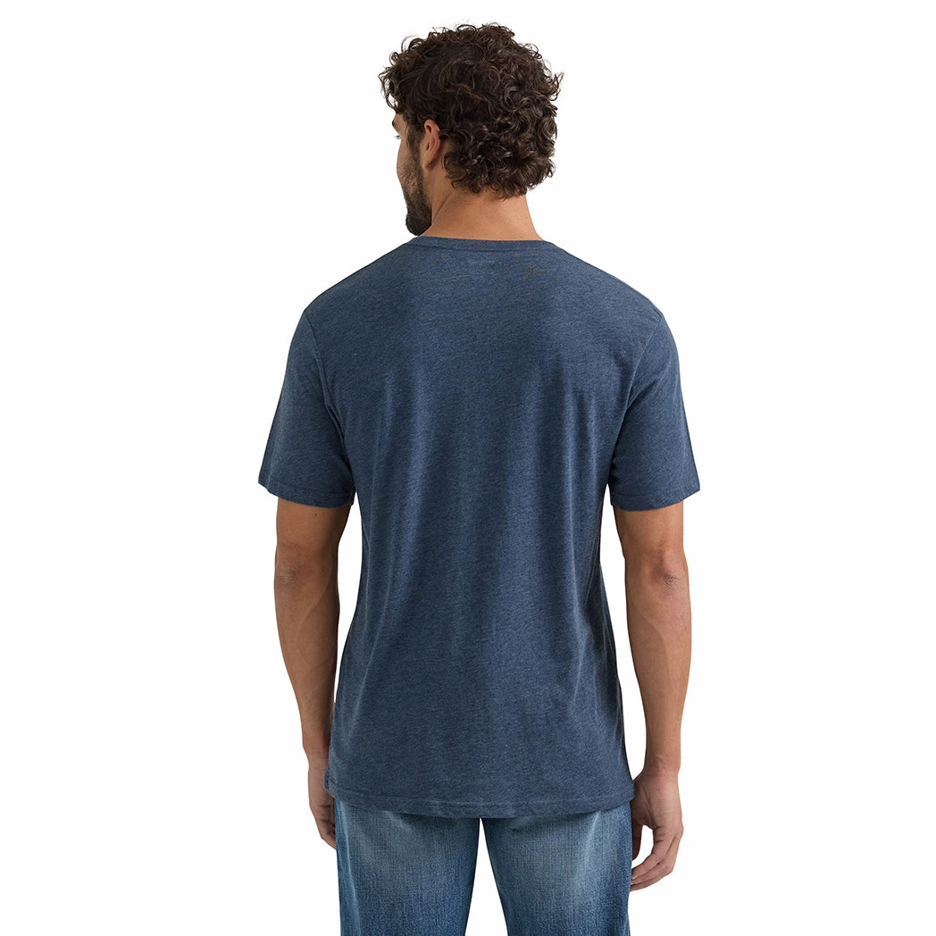 Wrangler Men's Short Sleeve Steer Head Logo Graphic T-Shirt Long Sleeve