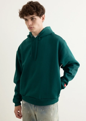 Red Box Hoodie Snug Comfort