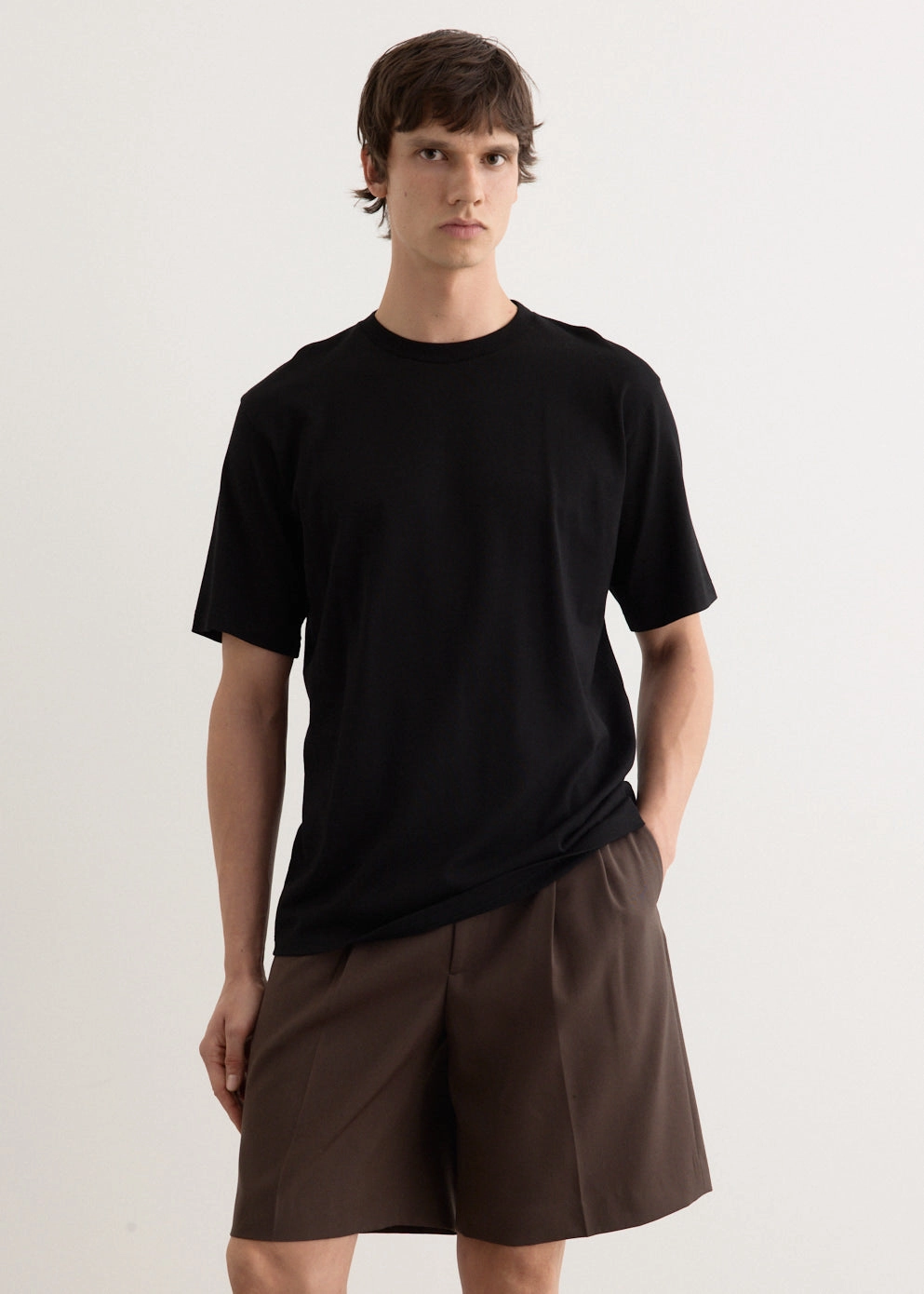 Luster Plaiting T-Shirt Light Fit Oversized Silhouette