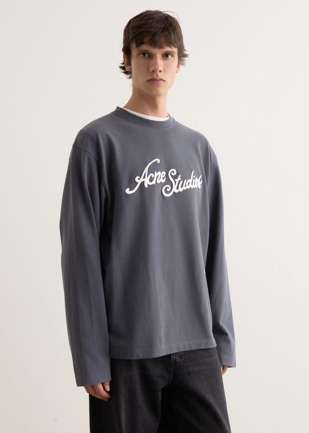 loose fitting Layered Wear Exford LS Pique Tourist Logo T-Shirt