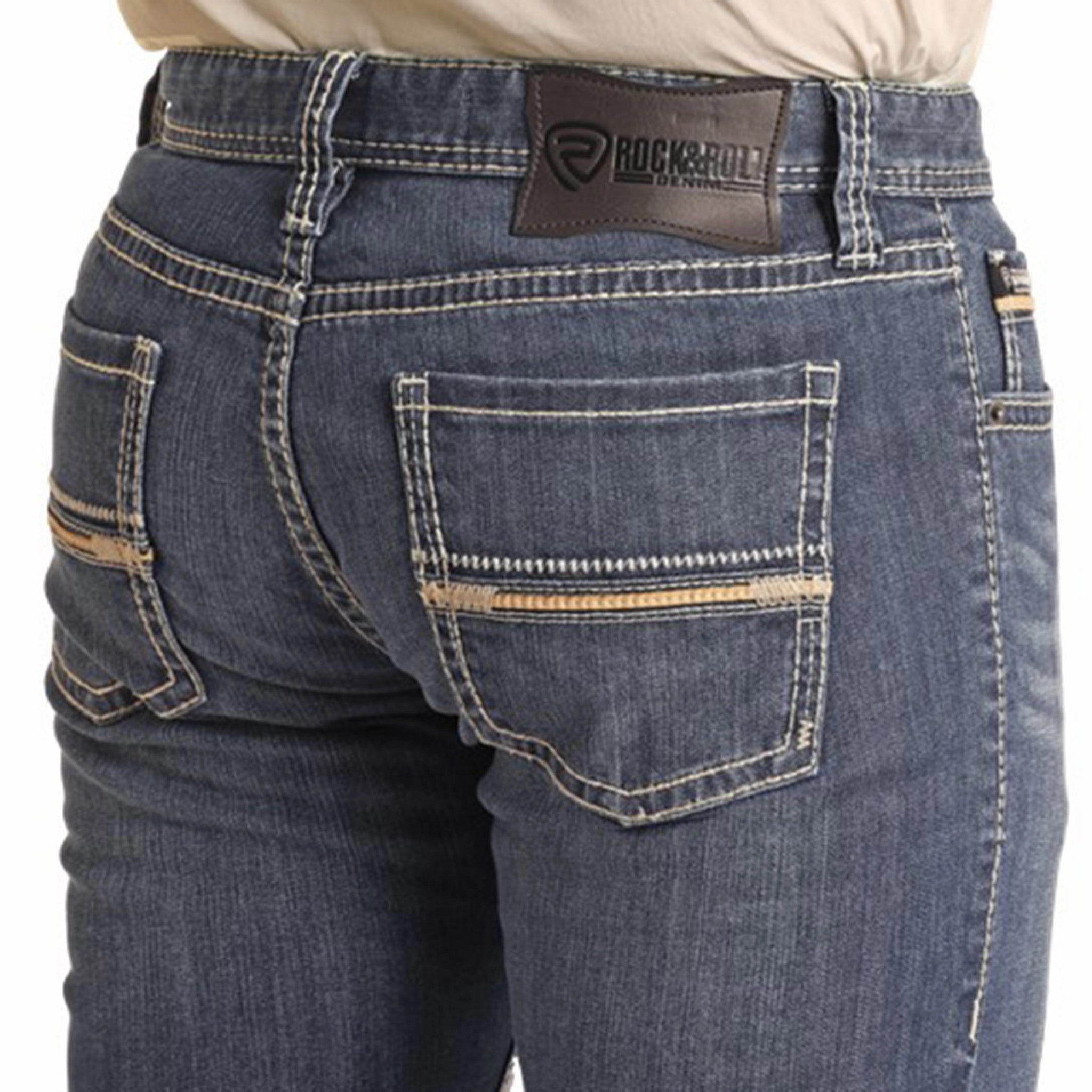 Rock & Roll Cowboy Revolver Straight Dark Vintage Jeans Fashion Uniform