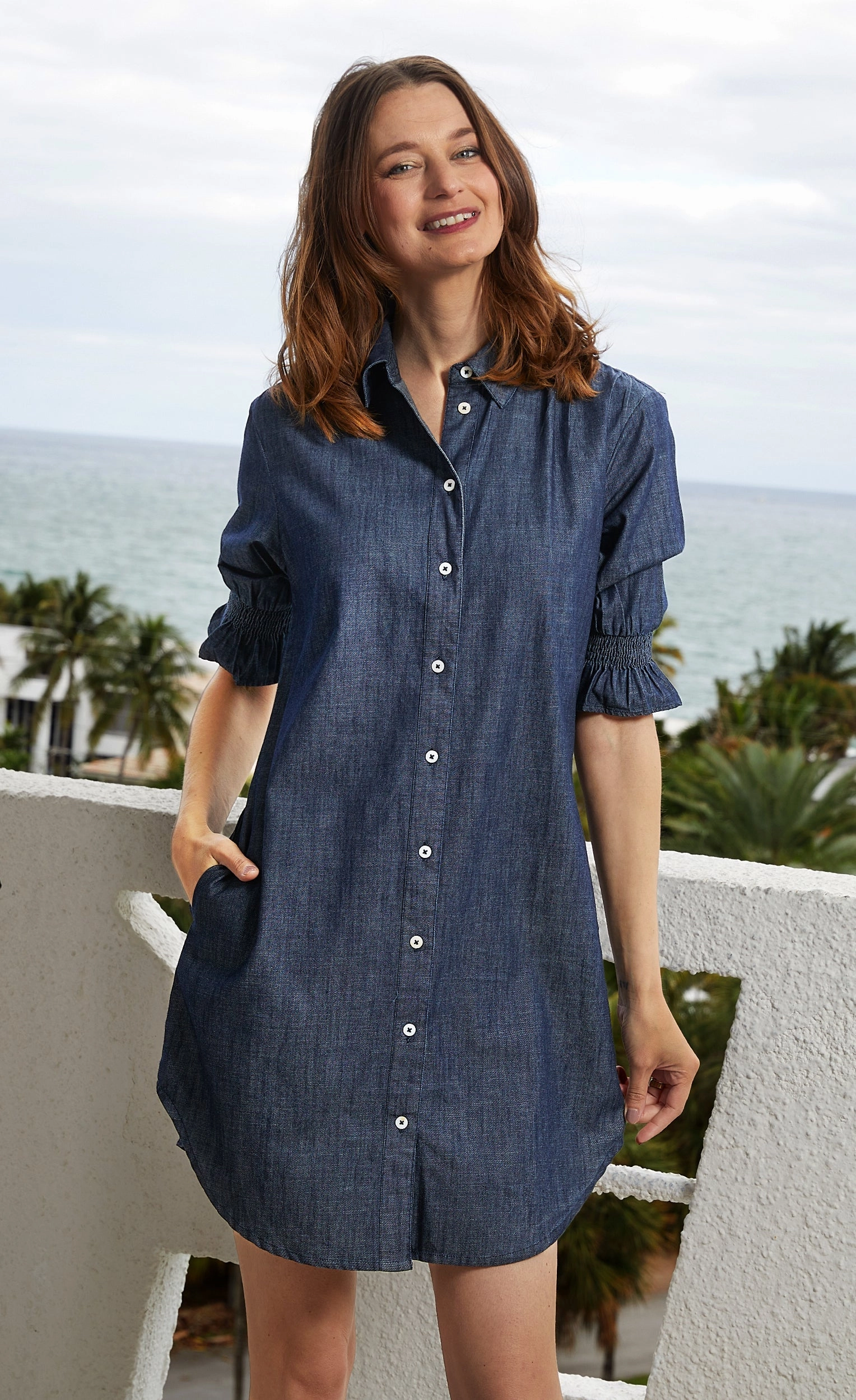 Nordic Calm Atlantic Denim Dress