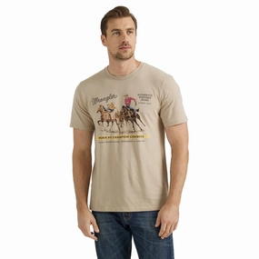 Gym Appropriate Wrangler Men's Vignette Logo T-Shirt