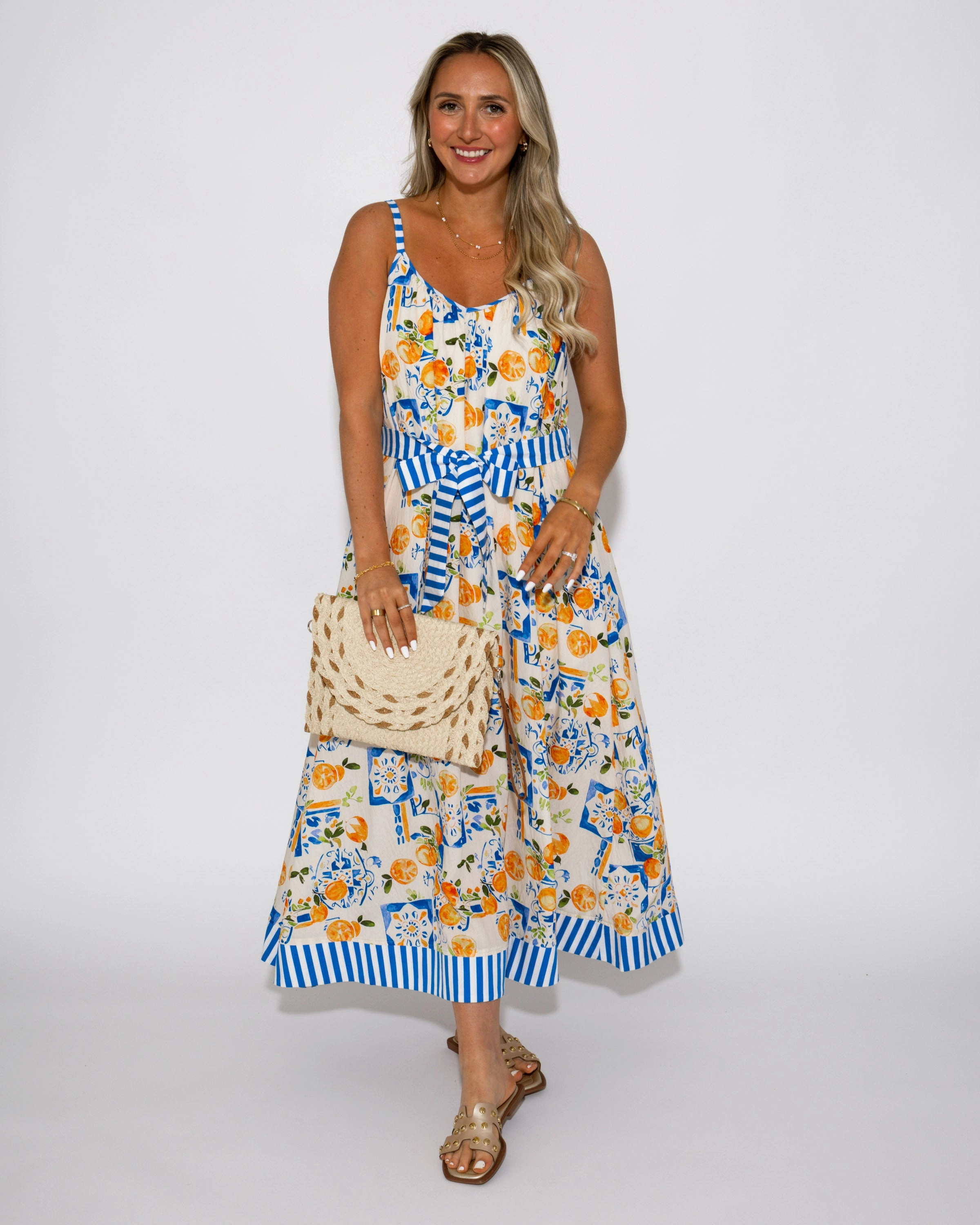 Clementine Bloom Midi Dress Modern Comfort