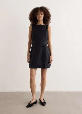 Tonal-Panel Elegant Detail Olympia Dress