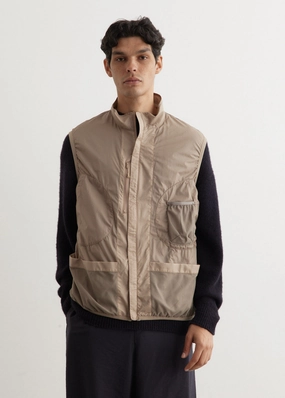 Striped limit Tech Reversible Wind Shield Vest Jacket