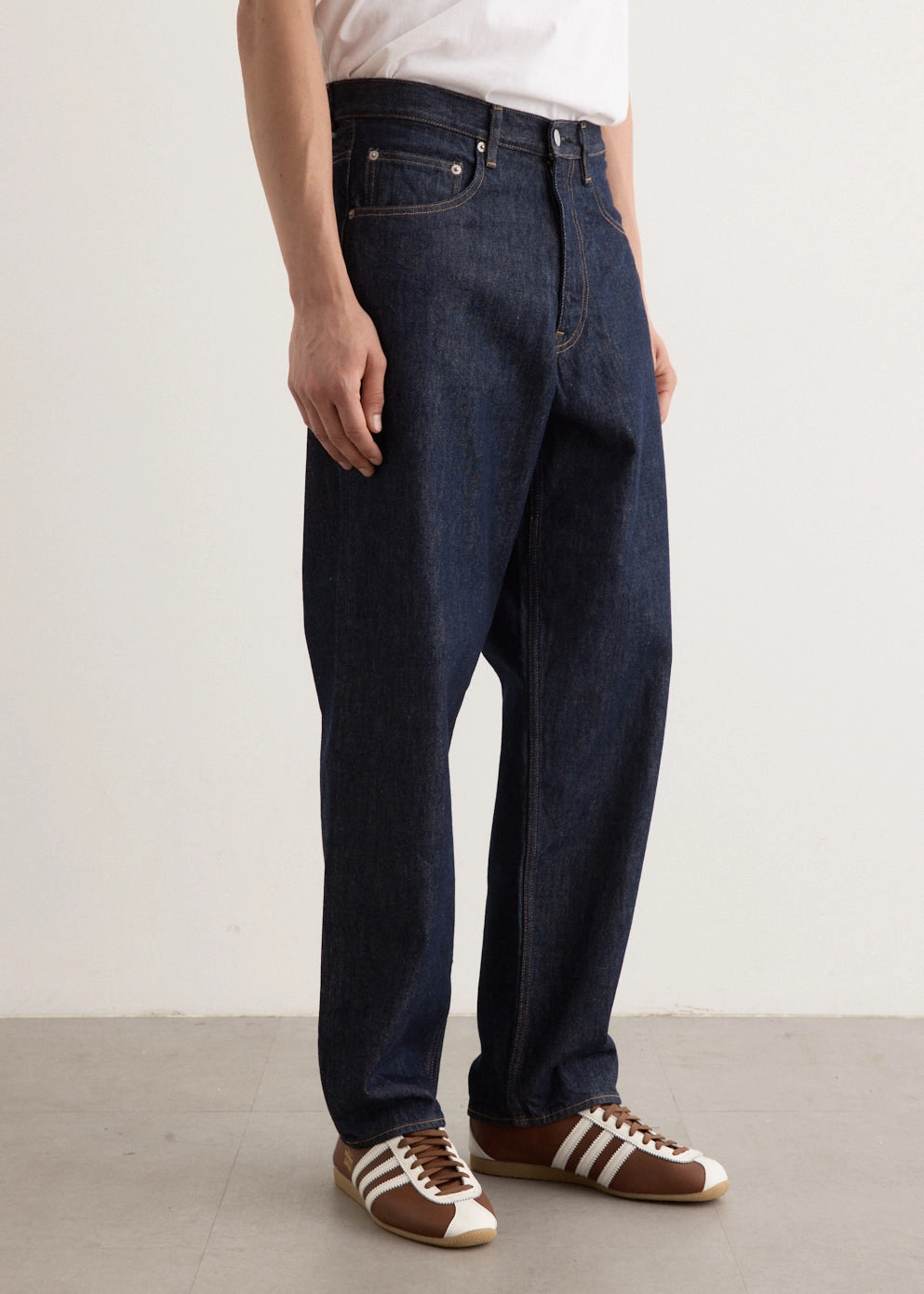 Hard Twist Denim Wide Pants Sustainable Road Trip Moisture Wicking Lining