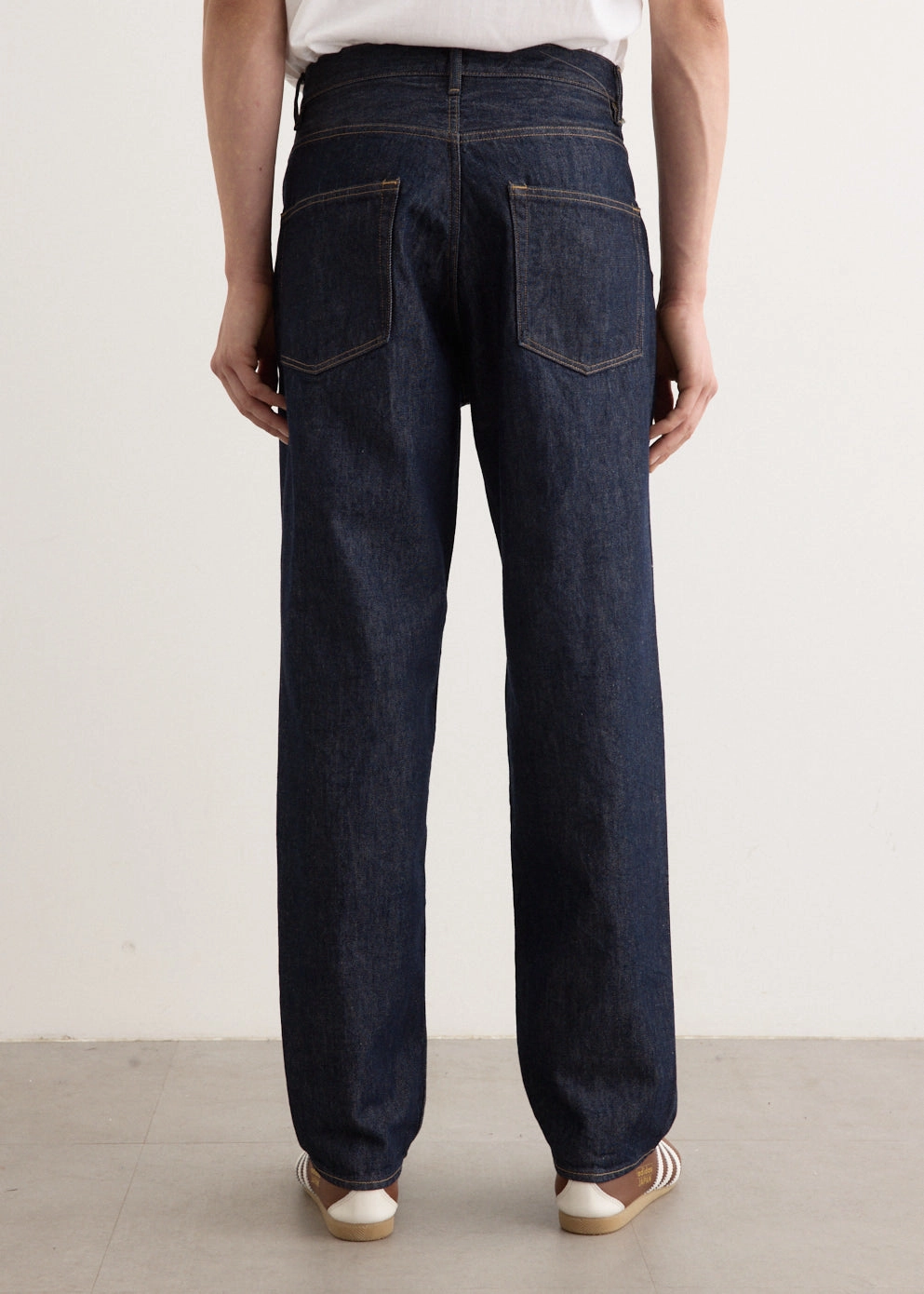 Softened Denim Material Music Event Smooth Casual Hard Twist Denim Wide Pants