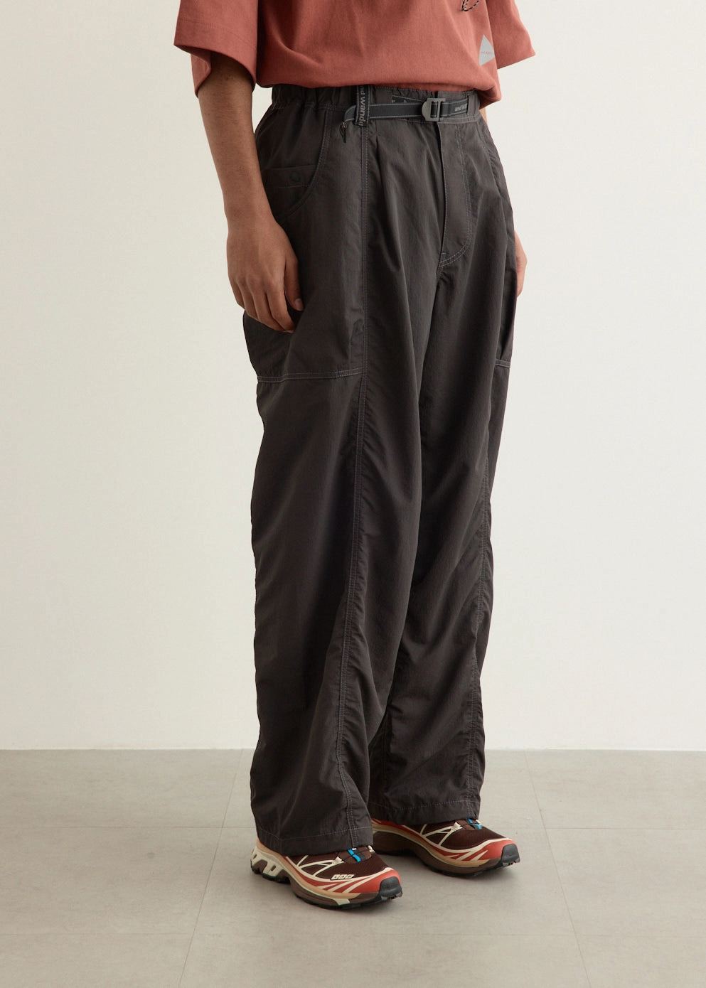 Crinkled Nylon Pants sporty wear Fit Freedom