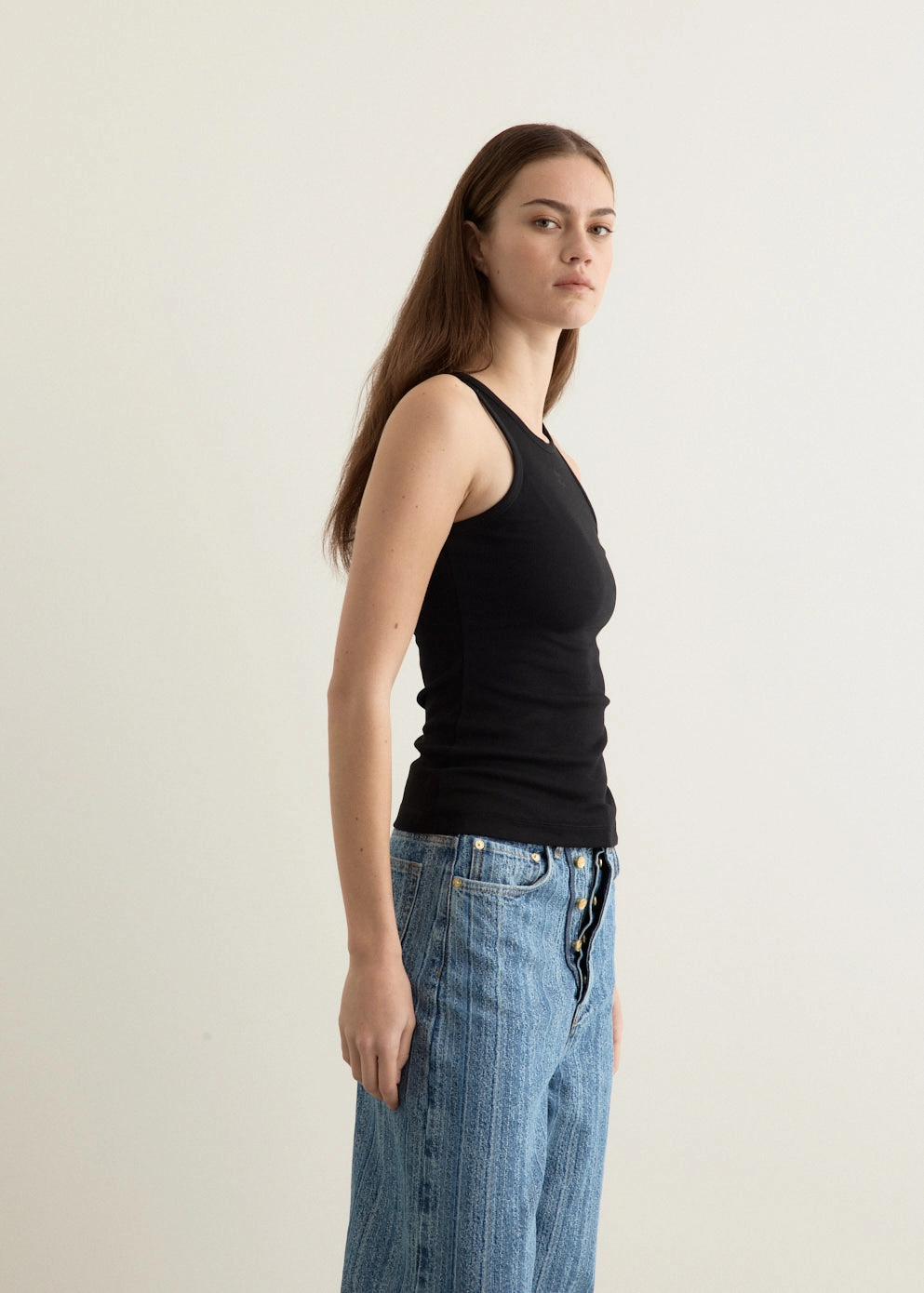 Soft Cotton Rib Tank Top Water resistant coating