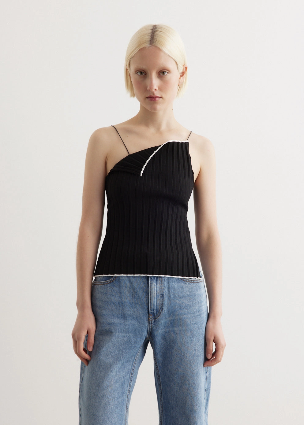 rectangular short size Le Haut Maille Pliss Top