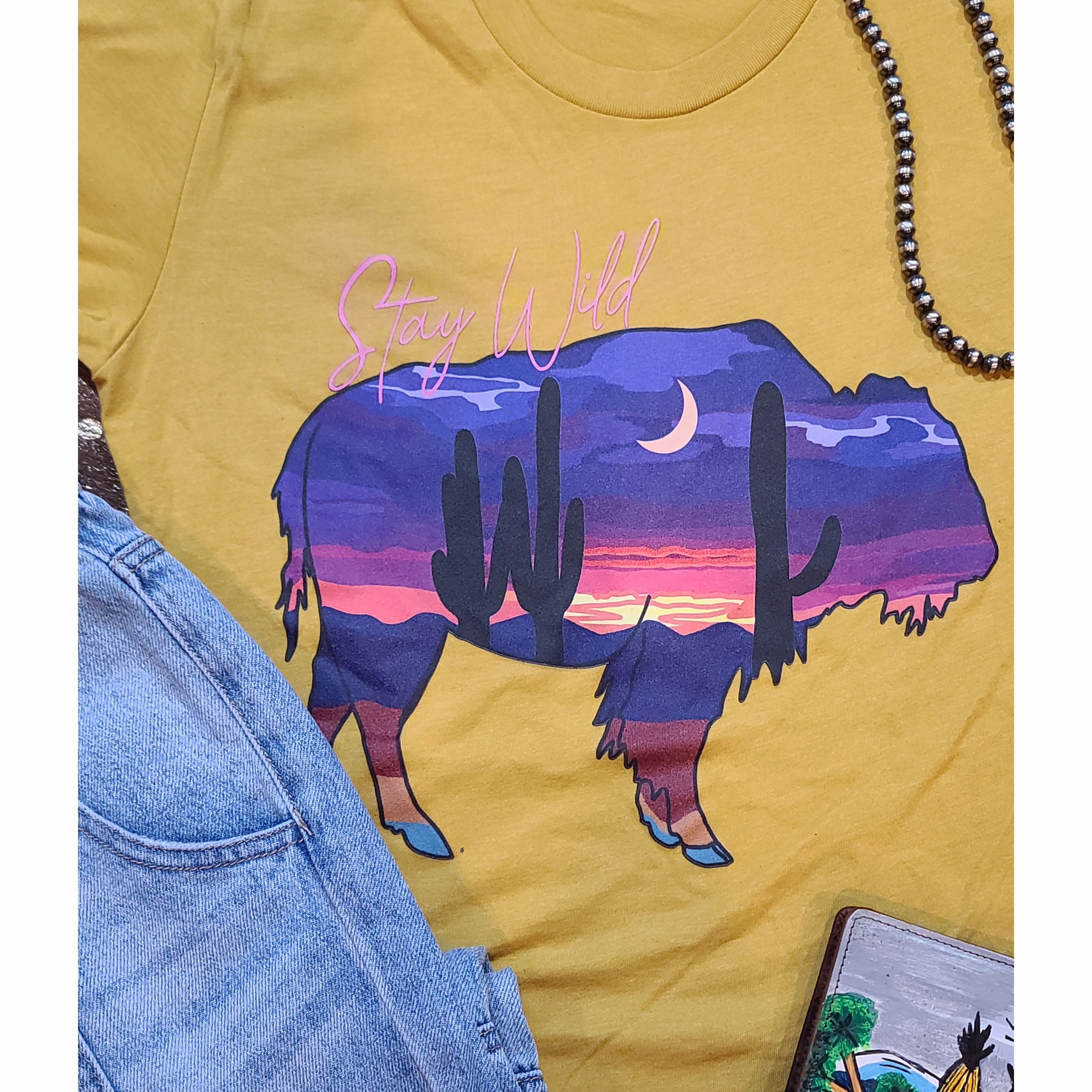 QuickRelease Closure Rowdy Crowd Stay Wild Tee