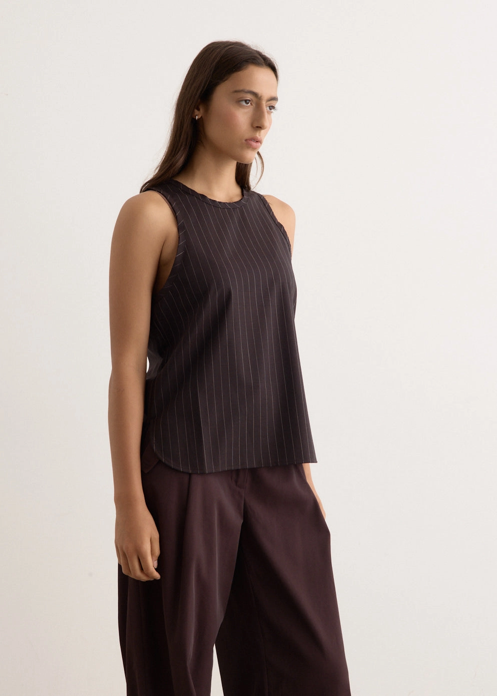 buffer Wool Pinstripe Tank