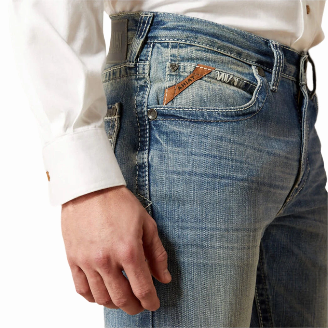Ariat Men's M2 Relaxed Stirling Stretch Boot Cut Jean Flexible Waistband Summer Vibes