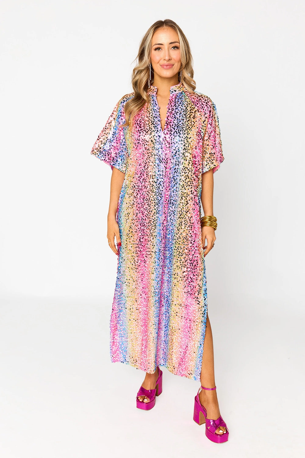 Effortless Layering Leighton Sequin Midi Dress - Loving Me