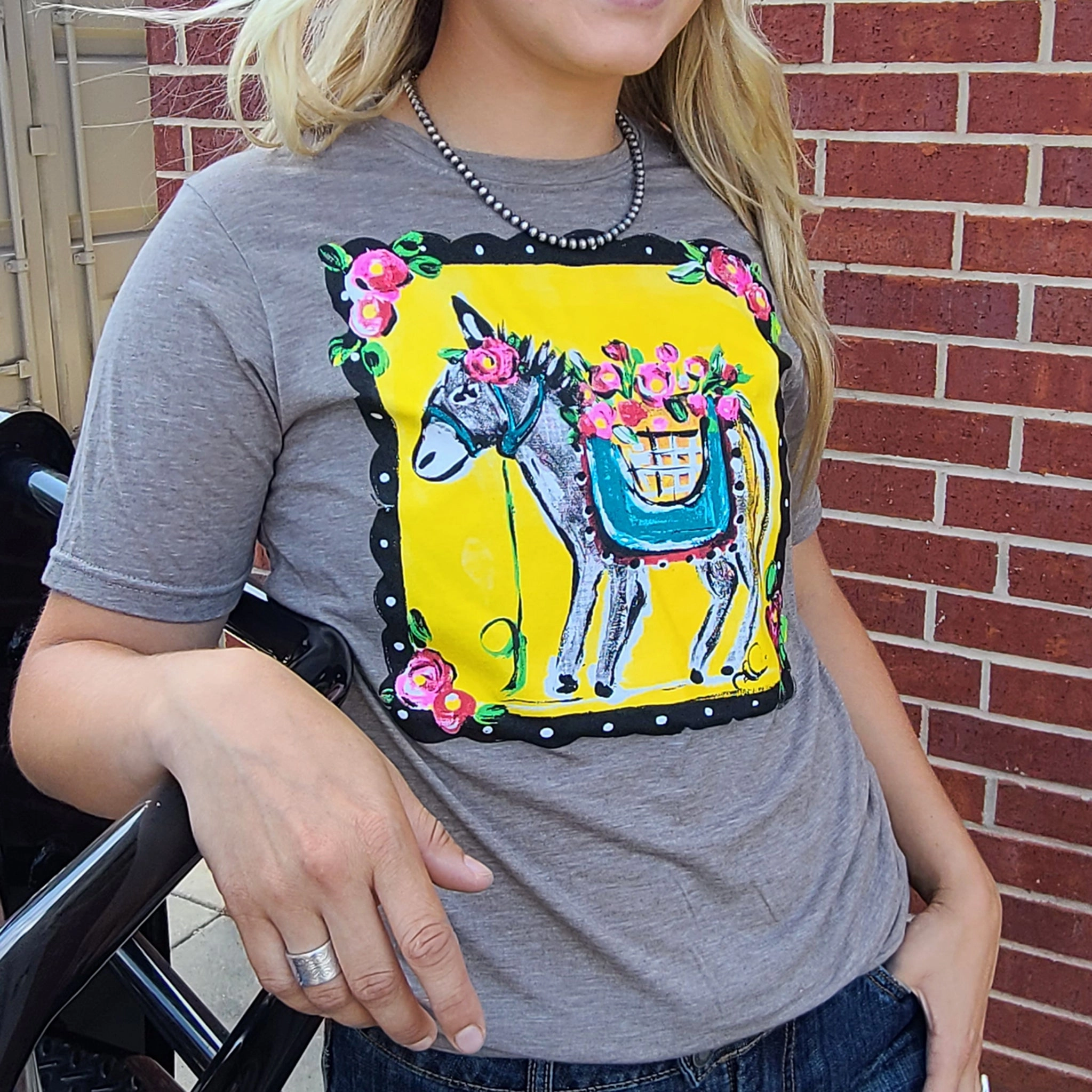 Texas True Threads Callie Ann Burro Tee Flexible Neckline HypoallergenicMaterial