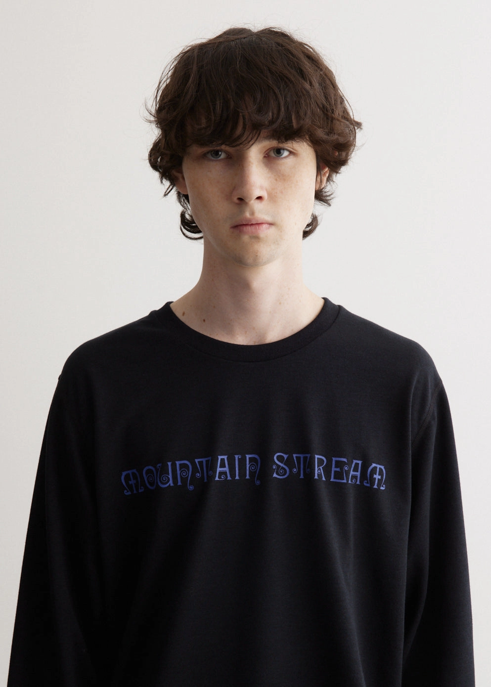 Smooth Neckline Eco Friendly Dyes Long Sleeve Crew Neck T-Shirt