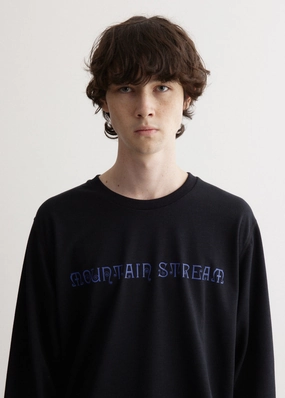 Smooth Neckline Eco Friendly Dyes Long Sleeve Crew Neck T-Shirt