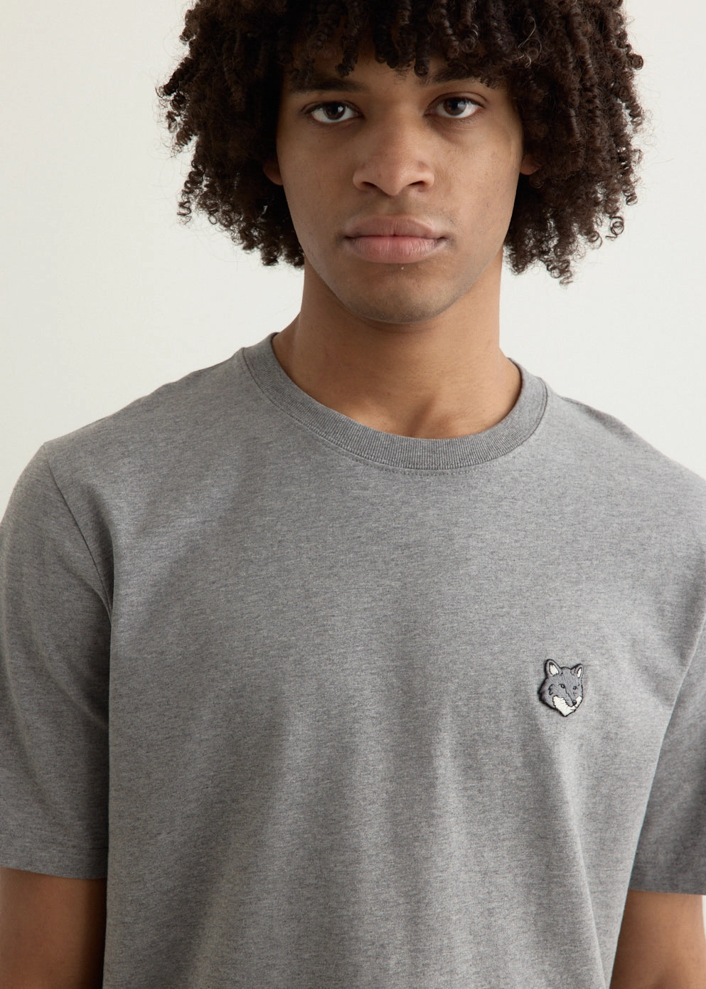 Luxury exclusivity Holiday Outfit Style Grey Fox Head Patch Comfort T-Shirt