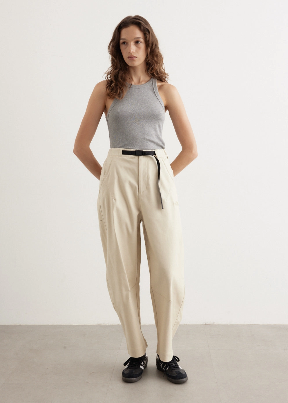 Women's Wide Leg Casual Pants Functional Comfort Wear AdjustableWaistband