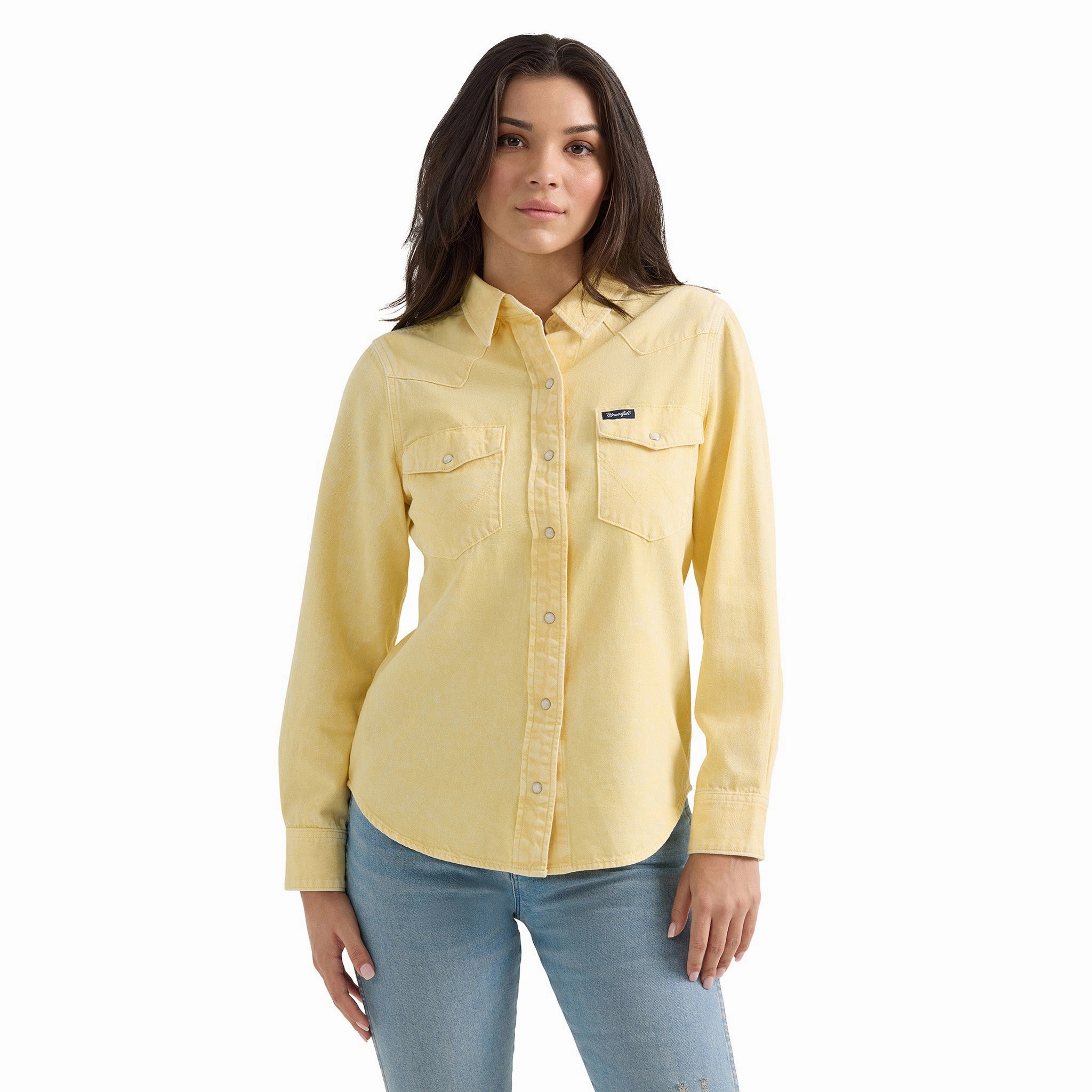 Wrangler Women's Pale Yellow Solid Long Sleeve LowProfileDesign AdvancedAirflowChannels