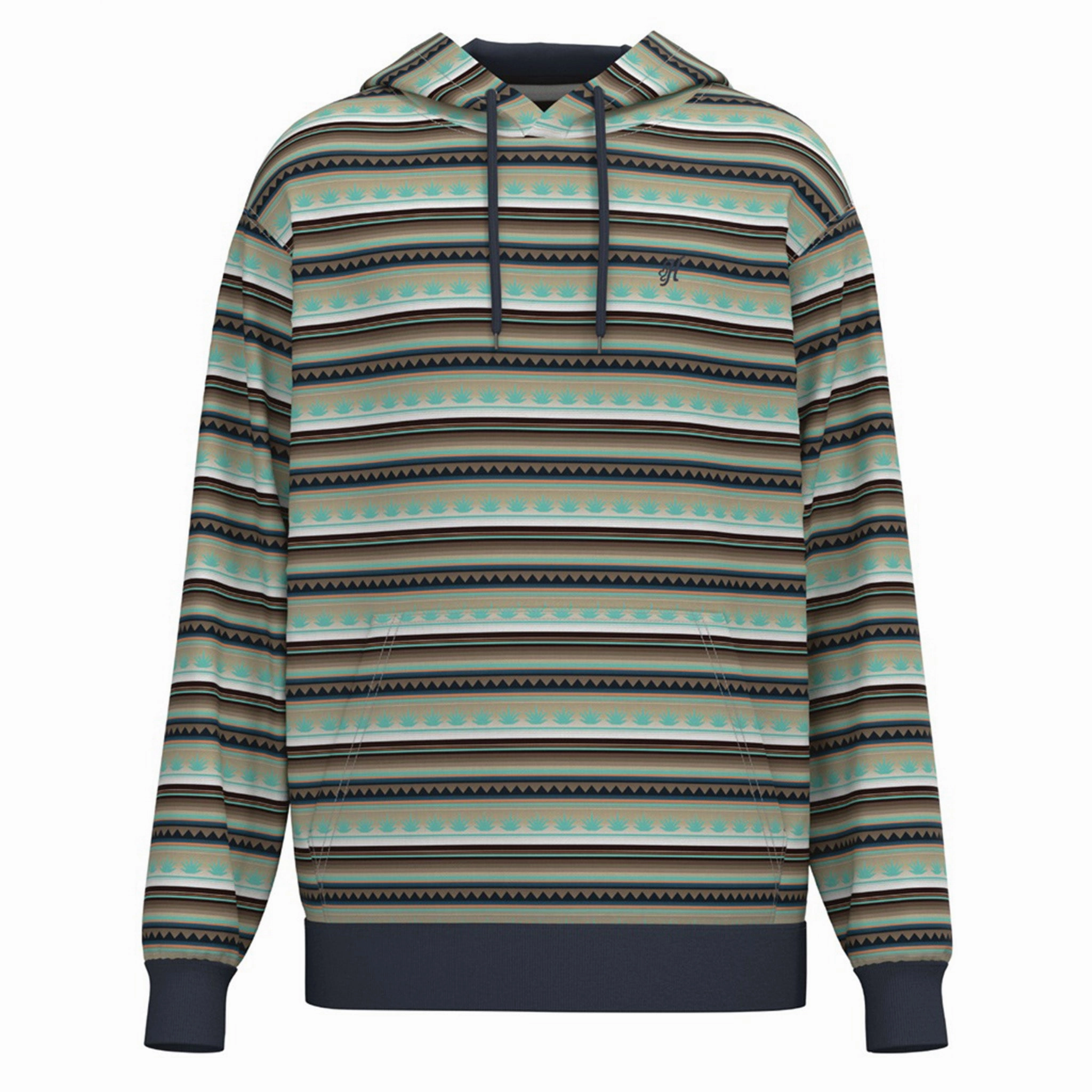 Durable Button Closures Hooey Men's Mesa Brown & Black Serape Hoodie