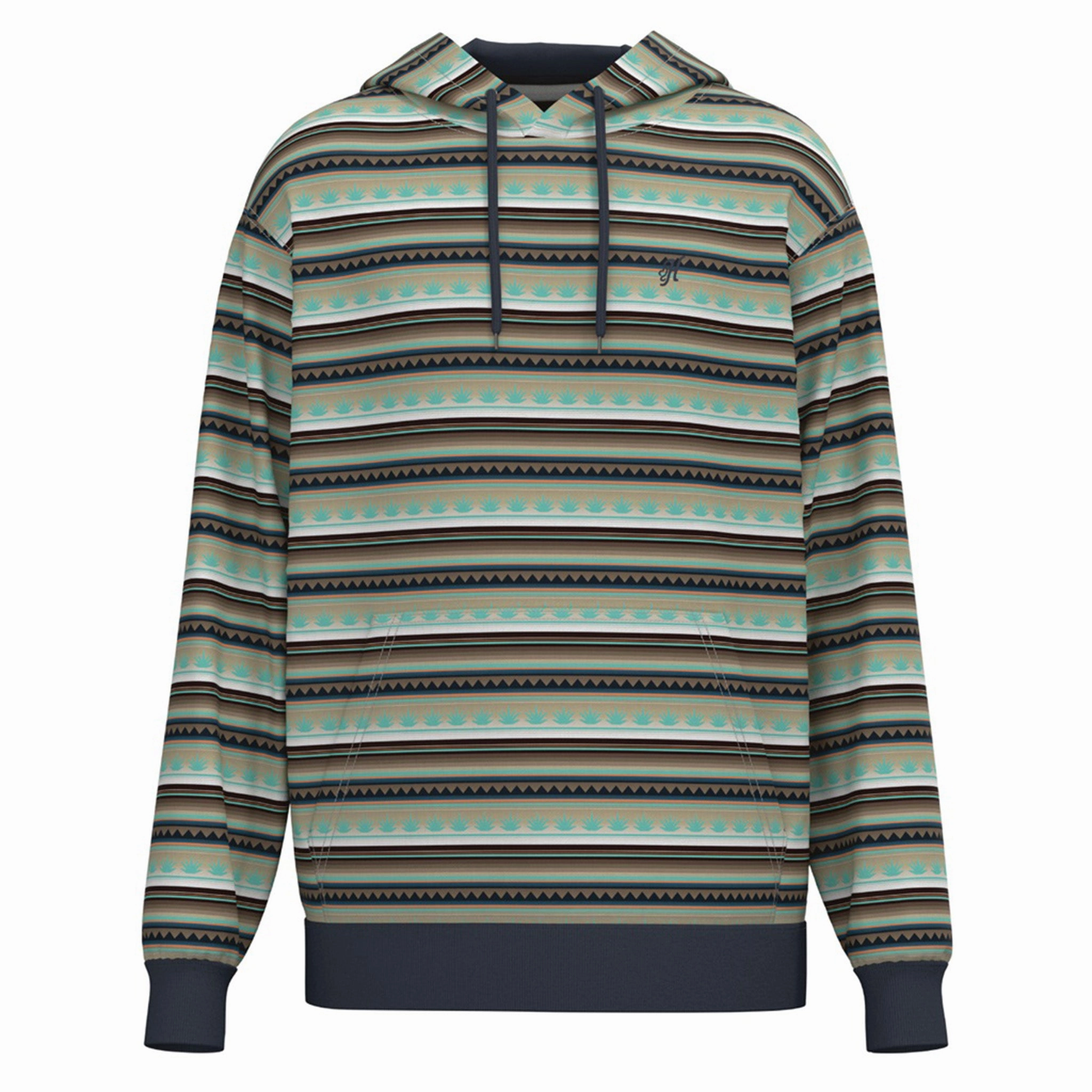 Hooey Men's Mesa Brown & Black Serape Hoodie Soft Touch Fabric Wardrobe Staple