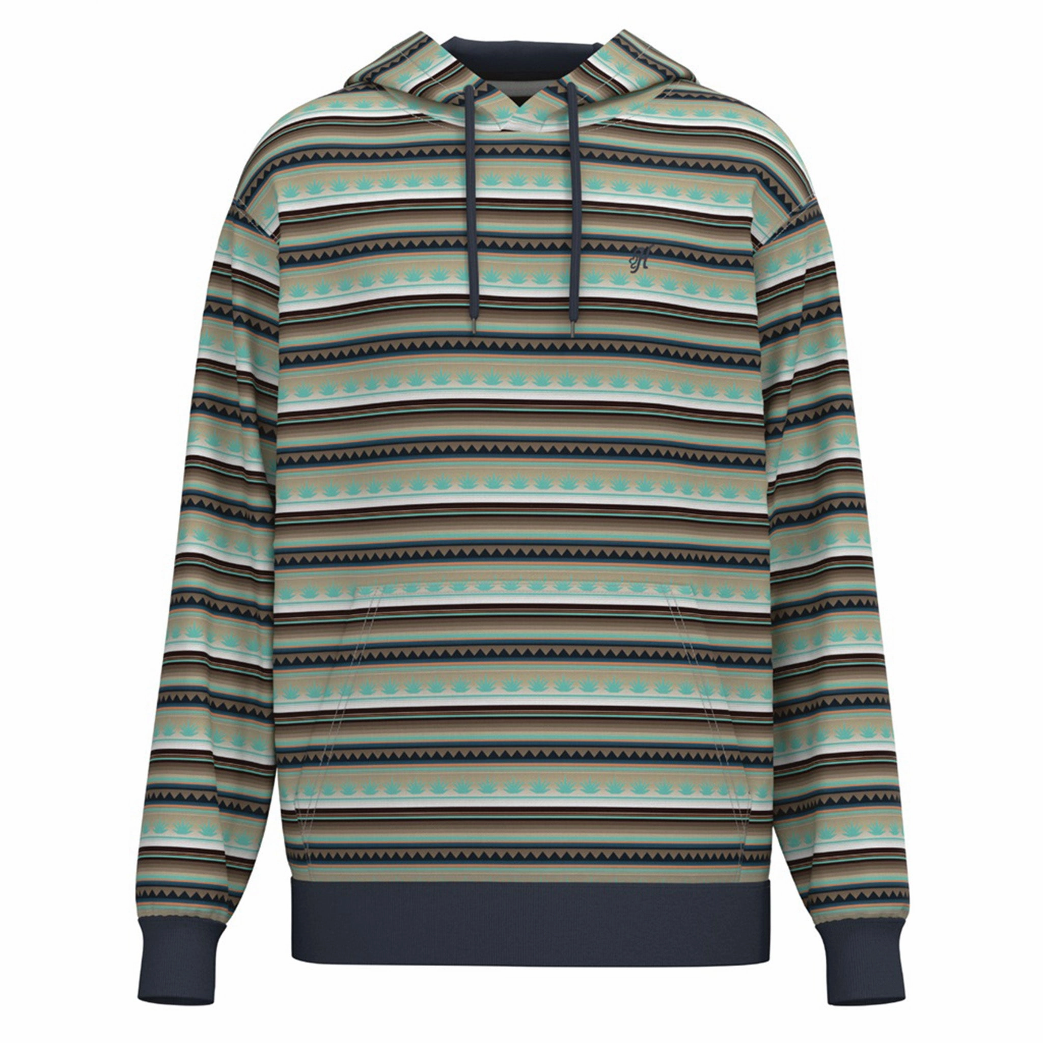 Modern Appeal Hooey Men's Mesa Brown & Black Serape Hoodie