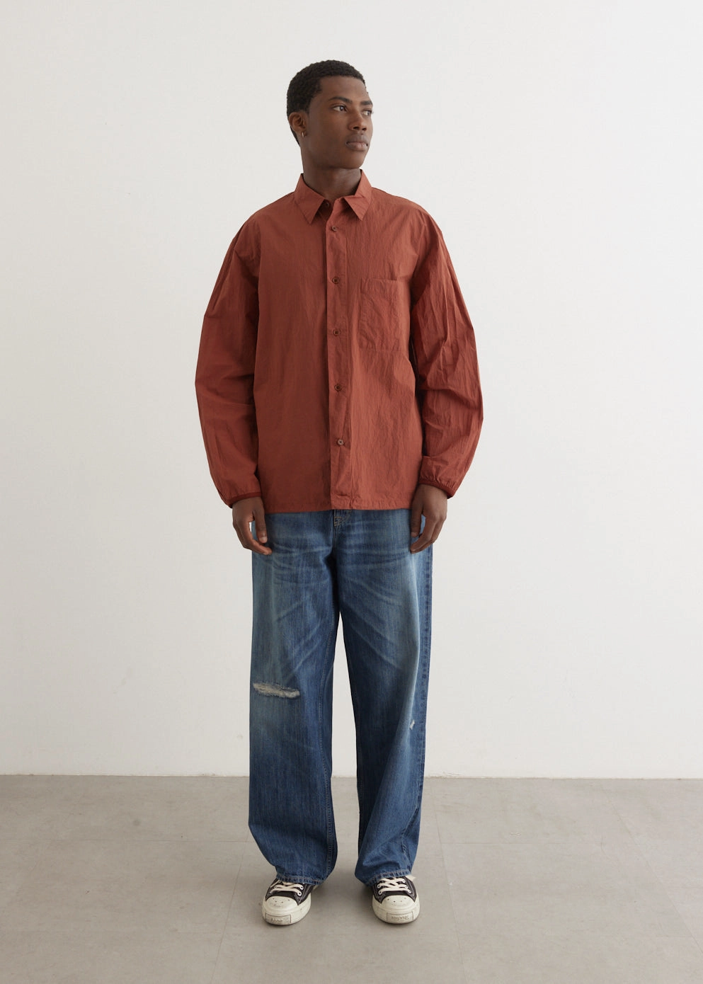 Odor Resistant Treatment Garment-Dye Shirt Blouson