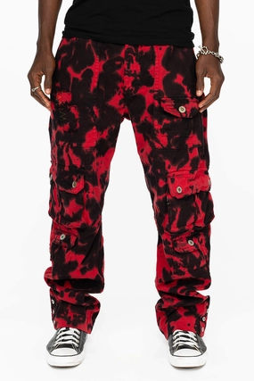 Cool Classic Traveler Gear Slim ORIGINAL ROBIN??S JEAN CALL OF DUTY CARGO PANTS IN BLACK/RED SPECIALTY WASH